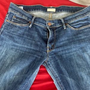 MOTHER The Runaway Jeans in Flowers From the Storm